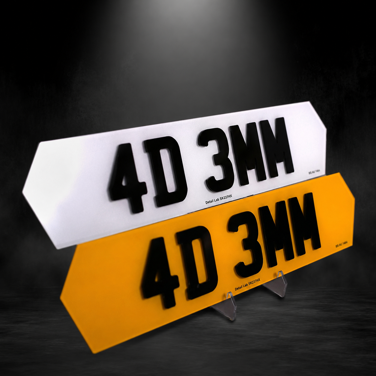 4D Hex Number Plates (Pair)