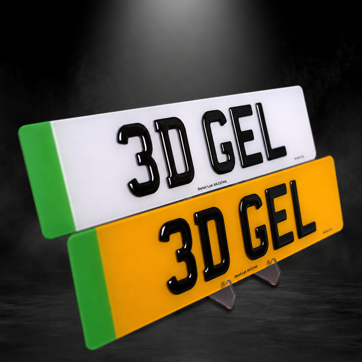 3D EV Gel Number Plates (Pair)