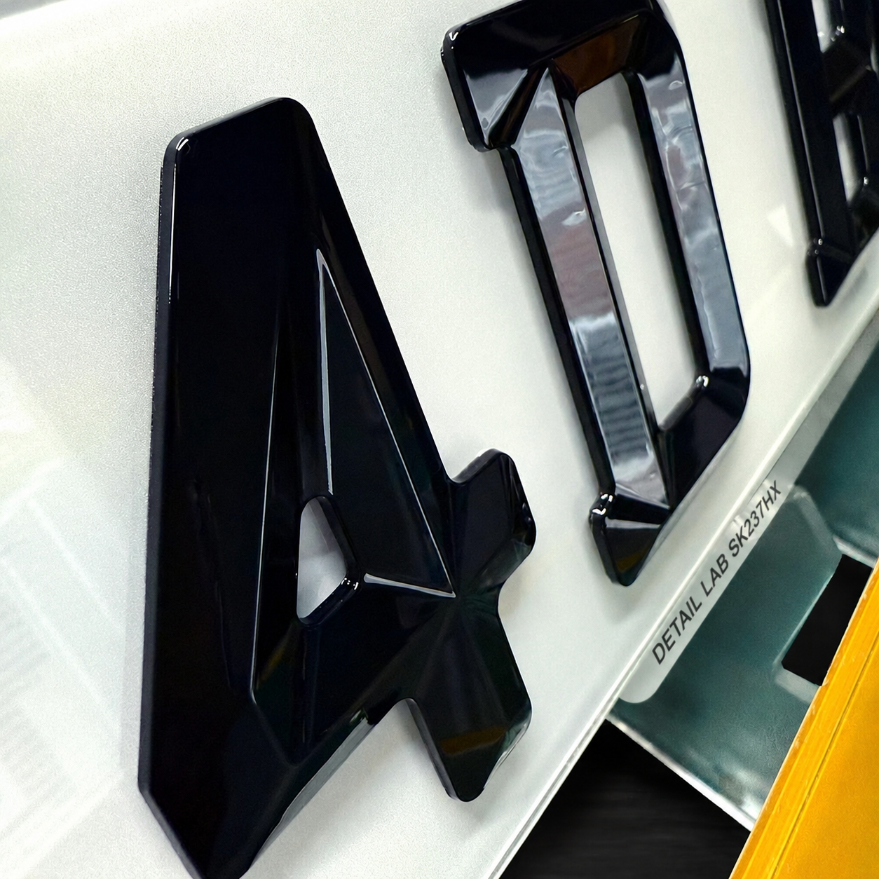 4D Retro Acrylic Number Plates (Pair)