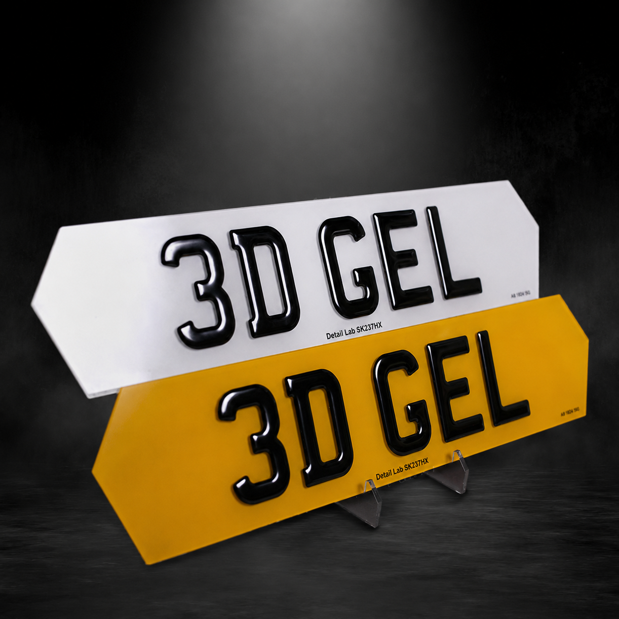 3D Gel Hex Number Plates (Pair)