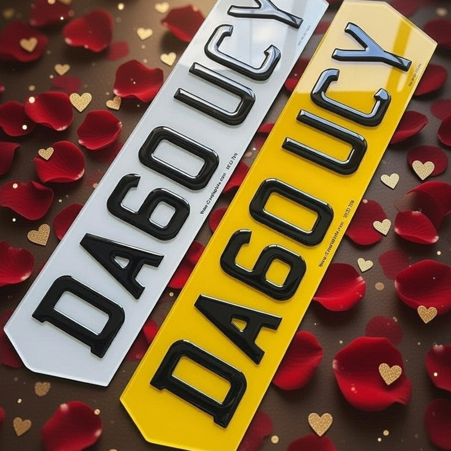 3D Gel Hex Number Plates (Pair)